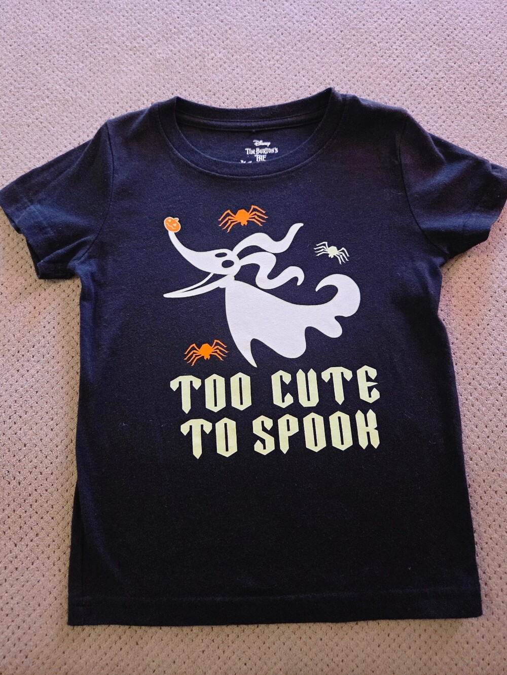 Disney Tim Burton's The Nightmare Before Christmas toddler black graphic tee